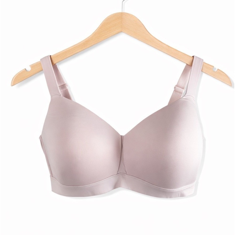 Duluth Trading Co Armachillo TeeLUXE Cooling Bra Pink Padded Cup Wireless 42DDD